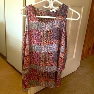 Rose Olive colourful tank size small